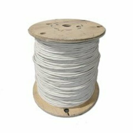 SWE-TECH 3C Shielded Plenum Security Cable, White, 18/4 18 AWG 4 Conductor, Stranded, CMP, Spool, 1000 foot FWT11K5-54912MH